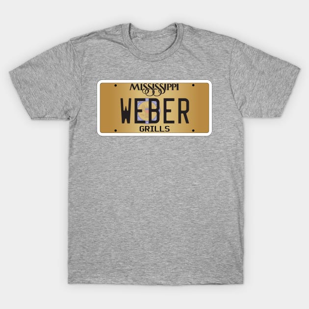 Mississippi custom Weber vanity license plate T-Shirt by zavod44